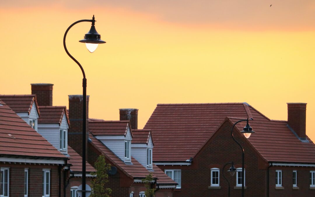 Image of a house in the sunset representing an example of a house in the UK market affected by rising house prices