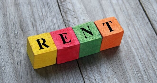 Loss of rent cover, images shows the word rent spelt out in blocks